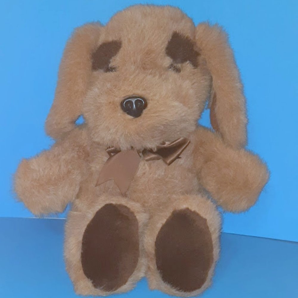 VINTAGE 1989 FORDLET BROWN DOG PLUSH STUFFED TOY